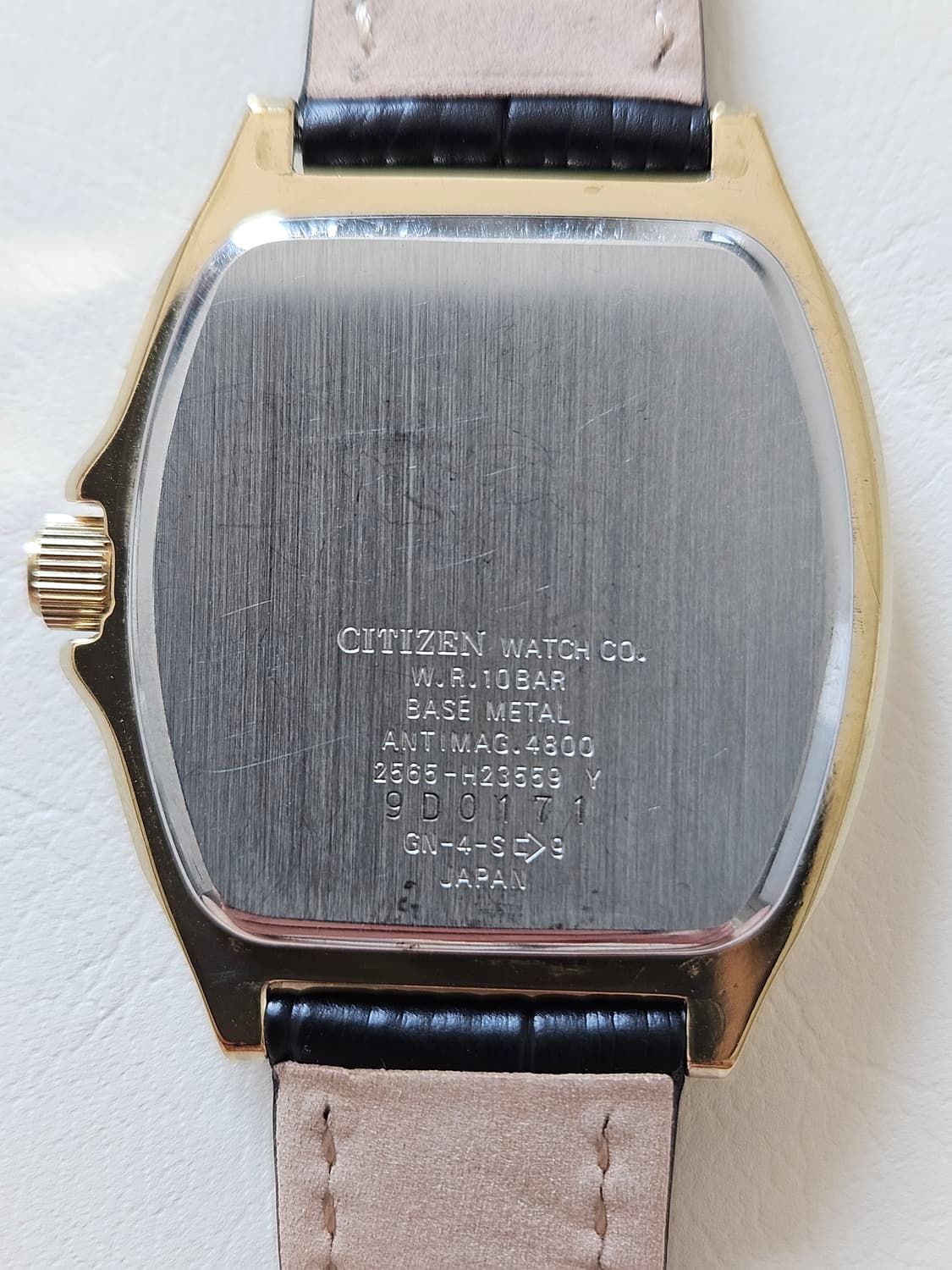 빈티지 시티즌 FORMA 금장 가죽 시계 상품이미지7