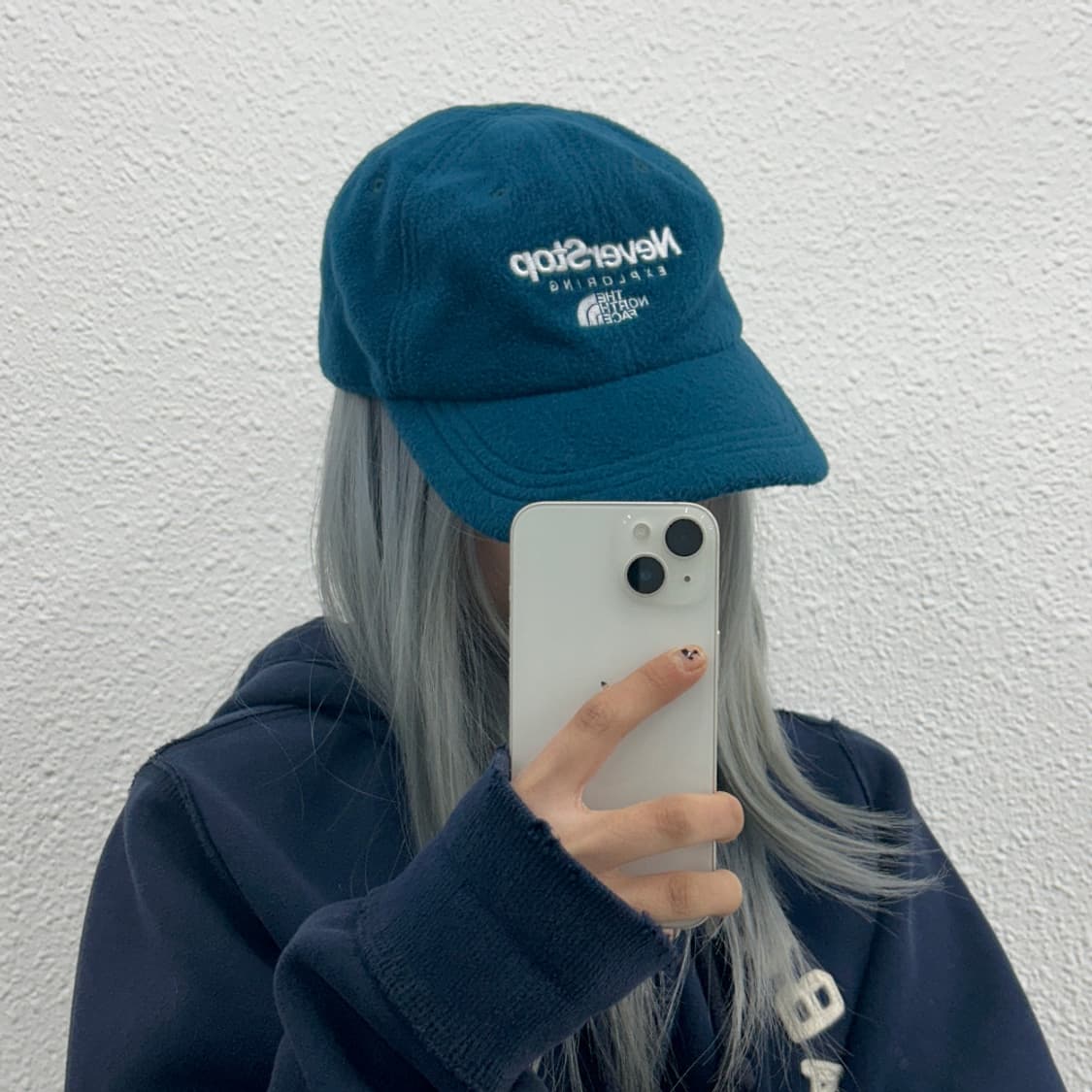 노스페이스 윈터 블루 볼캡 상품이미지1