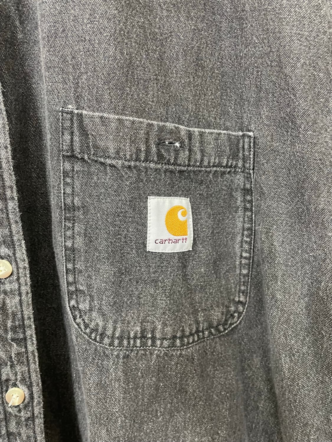 칼하트Carhartt 블랙데님 셔츠 M - S33 상품이미지5