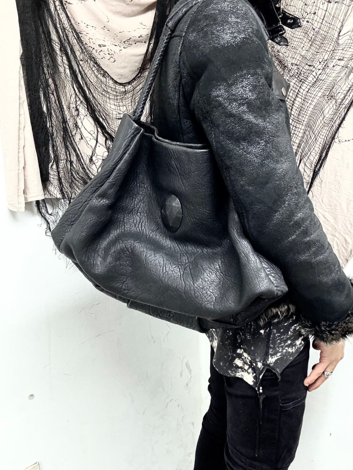 [ACC]VKei Mood Black Leather Bag 상품이미지8