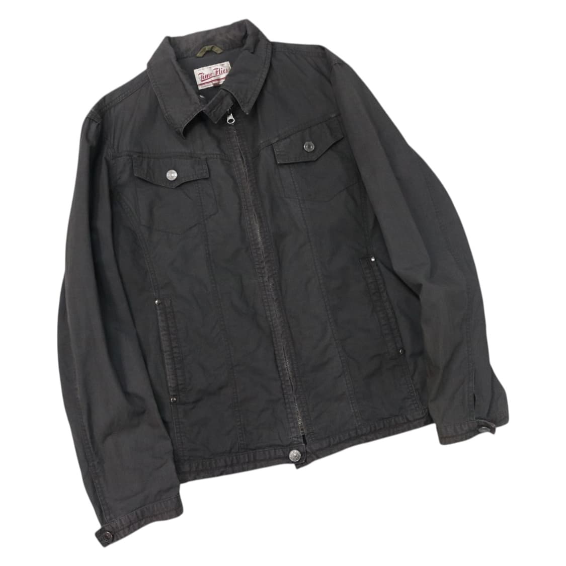 Time Flies 타임플라이즈 빈티지 코튼 린넨 워크 자켓 (LL) 상품이미지1