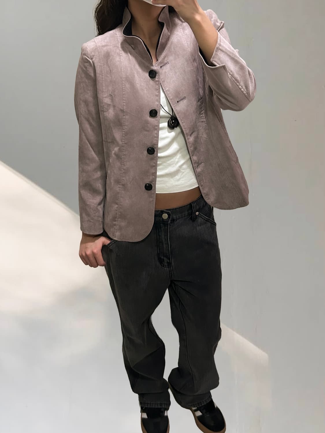 빈티지 스웨이드 블레이저 자켓 상품이미지7