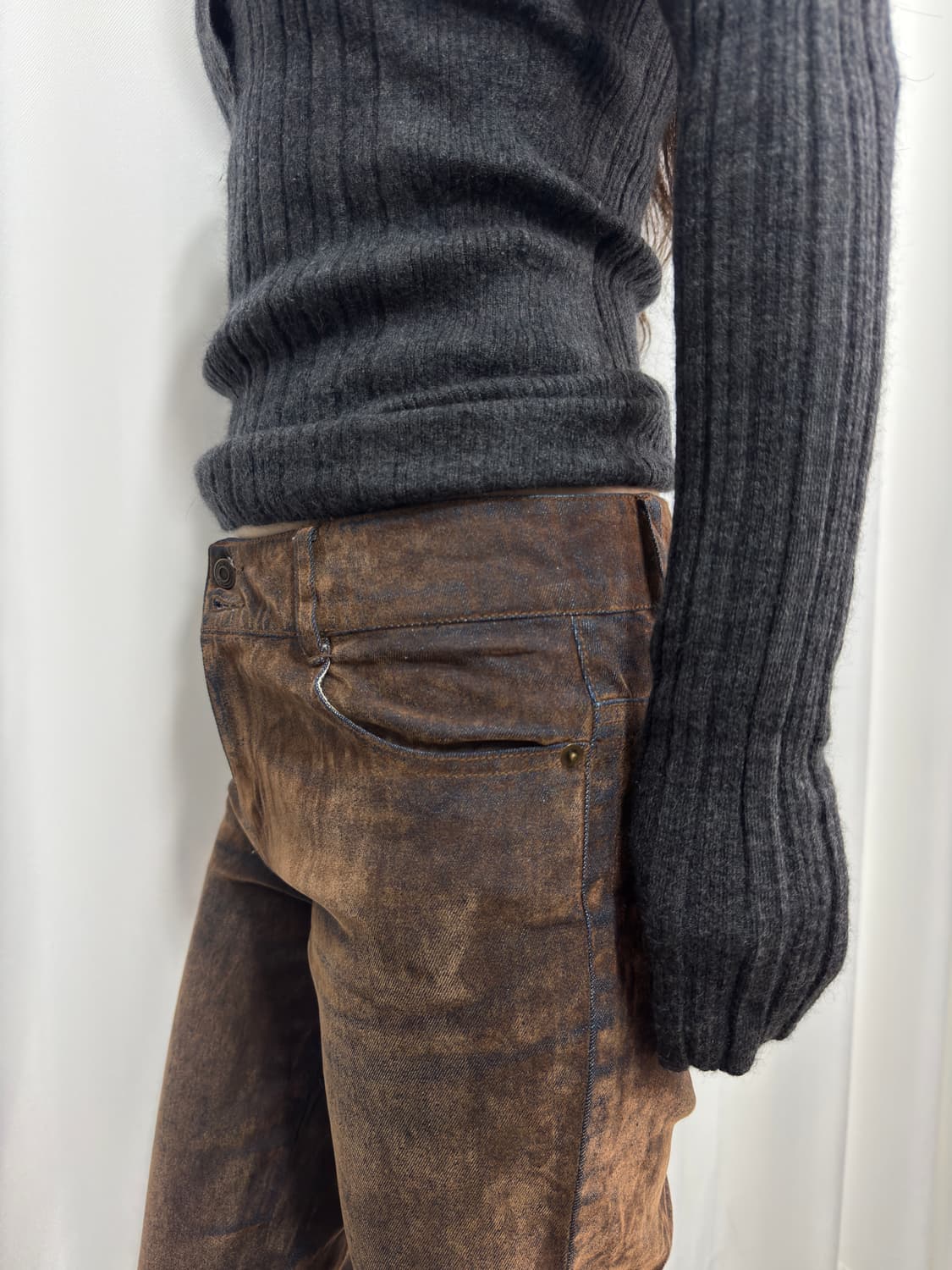 weatherland basics grunge bootscut pants 상품이미지7