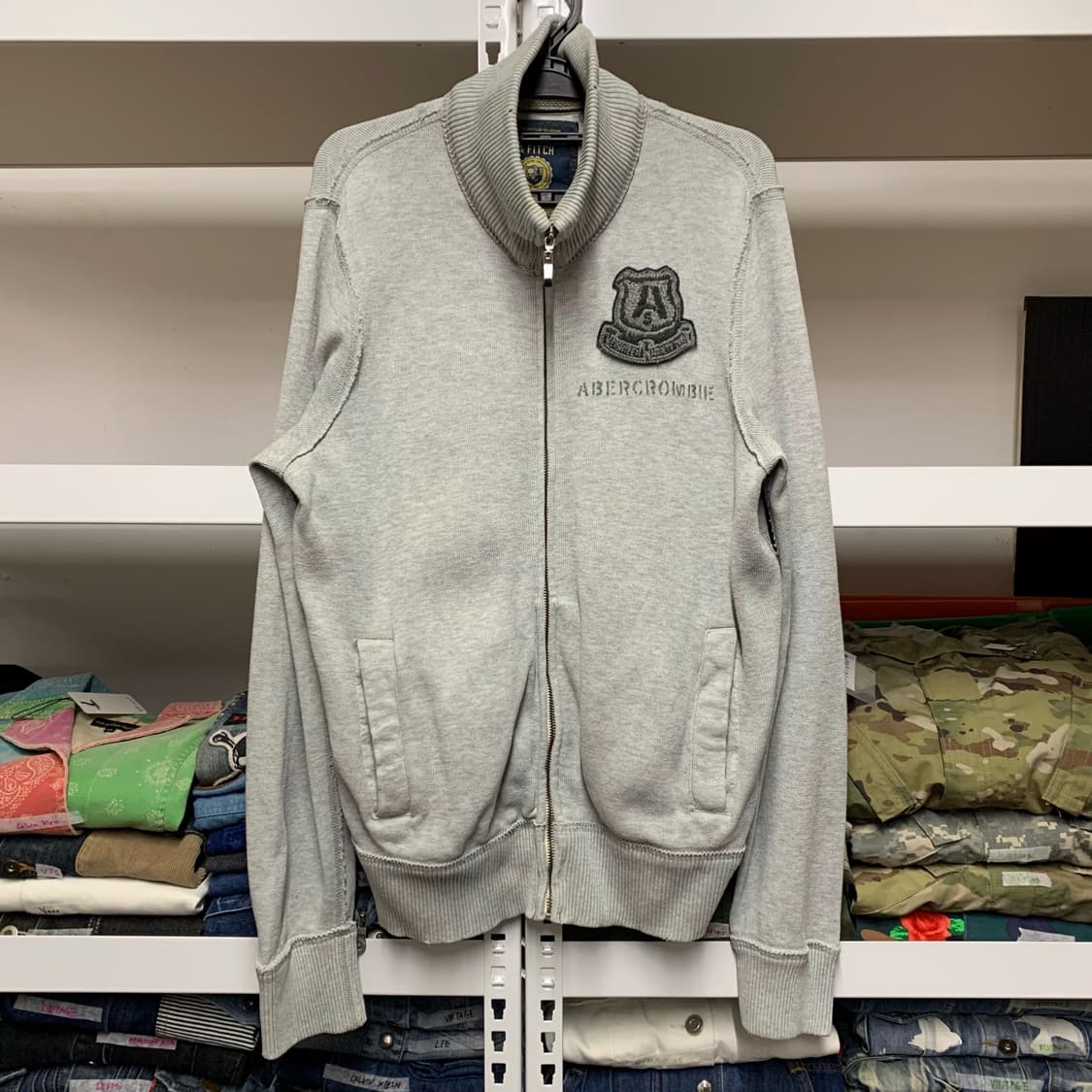 [표기 S, 실측 M] 아베크롬비 코튼 풀집업 상품이미지2