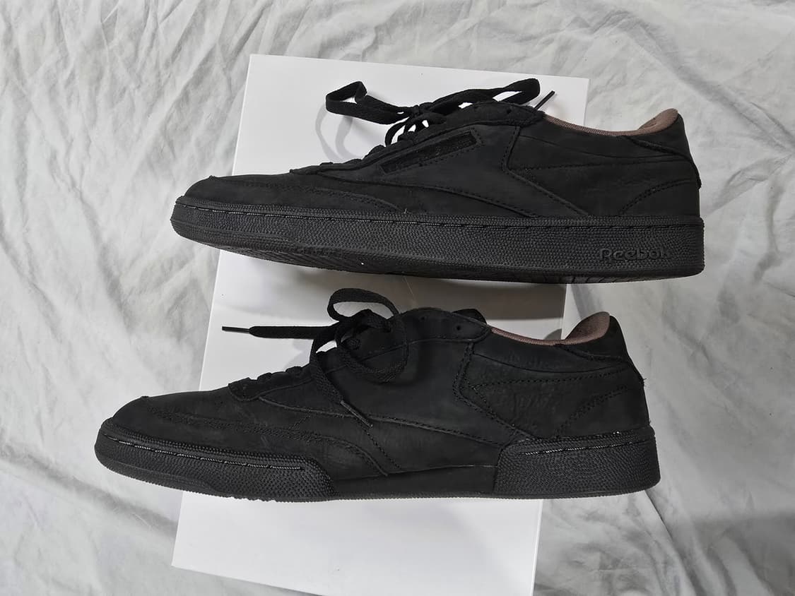 리복 클럽C 85 스웨이드 40th 워시드 블랙 300 상품이미지5