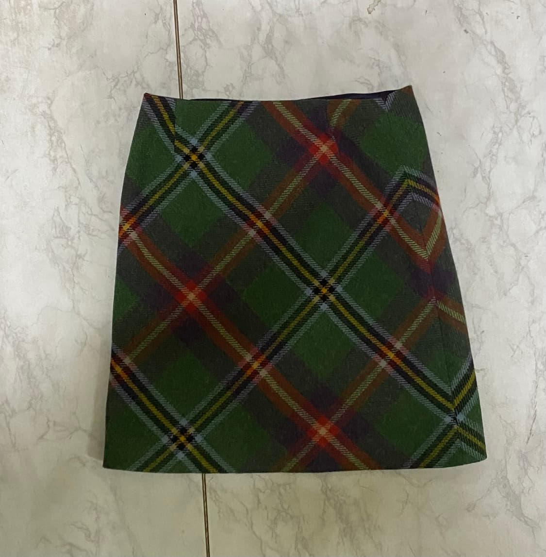 랄프로렌 체크 모 스커트 허리 27 인치 상품이미지5