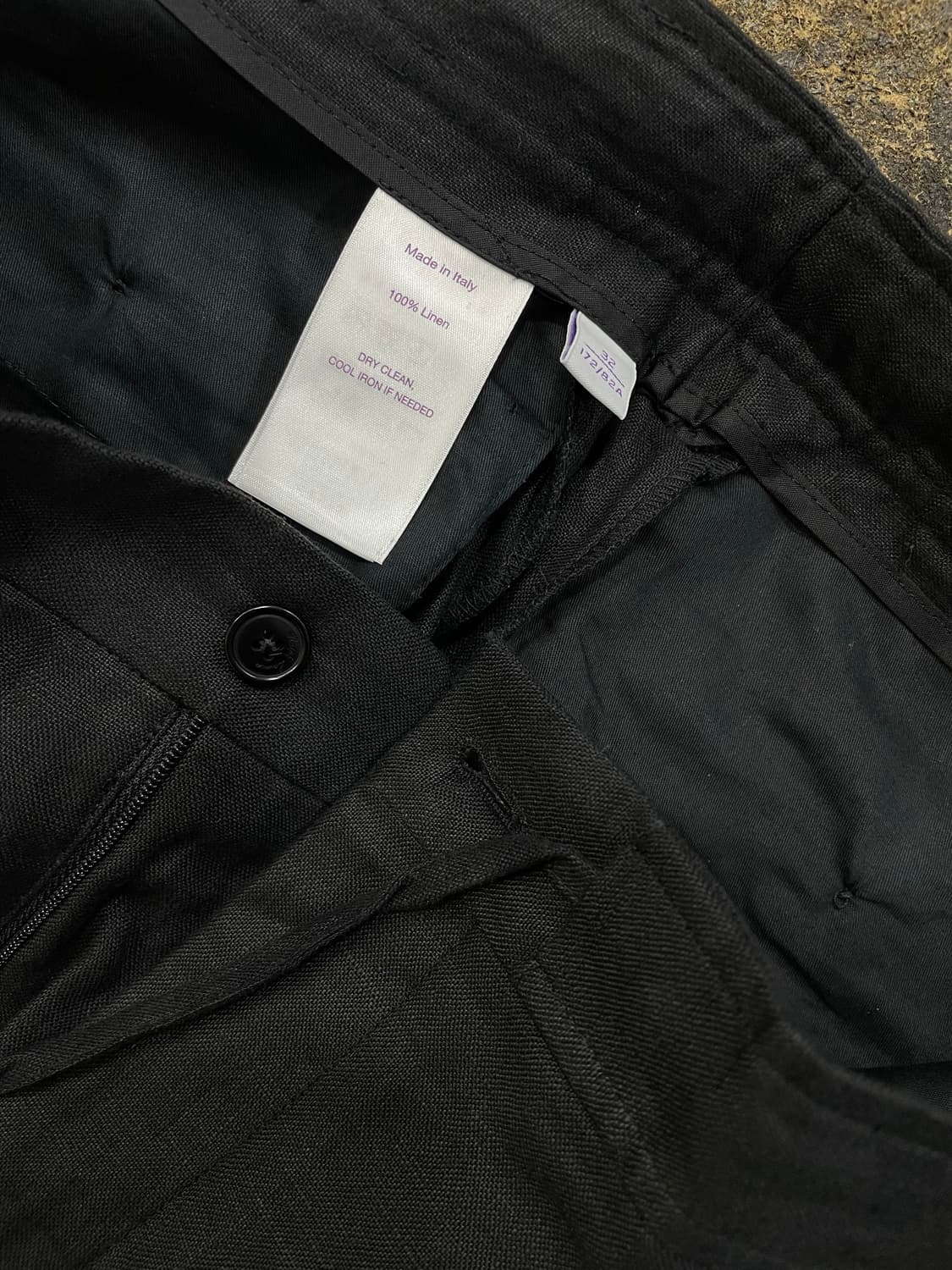 폴로랄프로렌(퍼플라벨)/블랙 린넨팬츠 상품이미지3