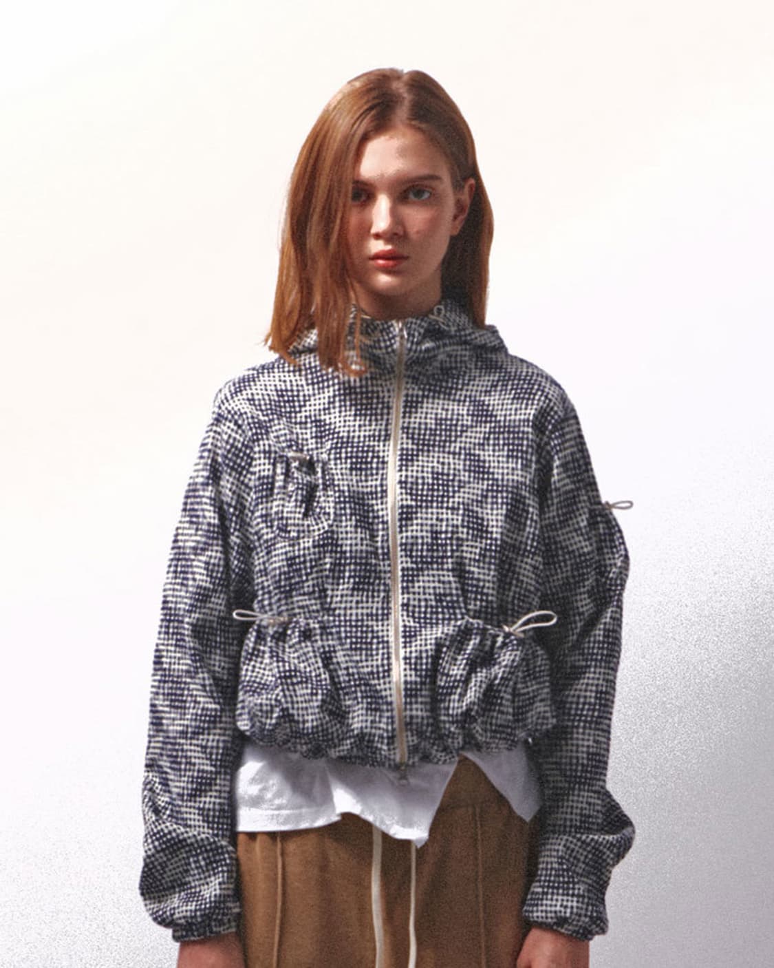 로레일즈 자카드 패턴 후디 자켓 상품이미지1