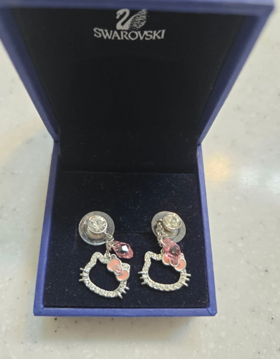 (정품) 스와로브스키 헬로키티 귀걸이 이어링 갸루 일본 상품이미지2