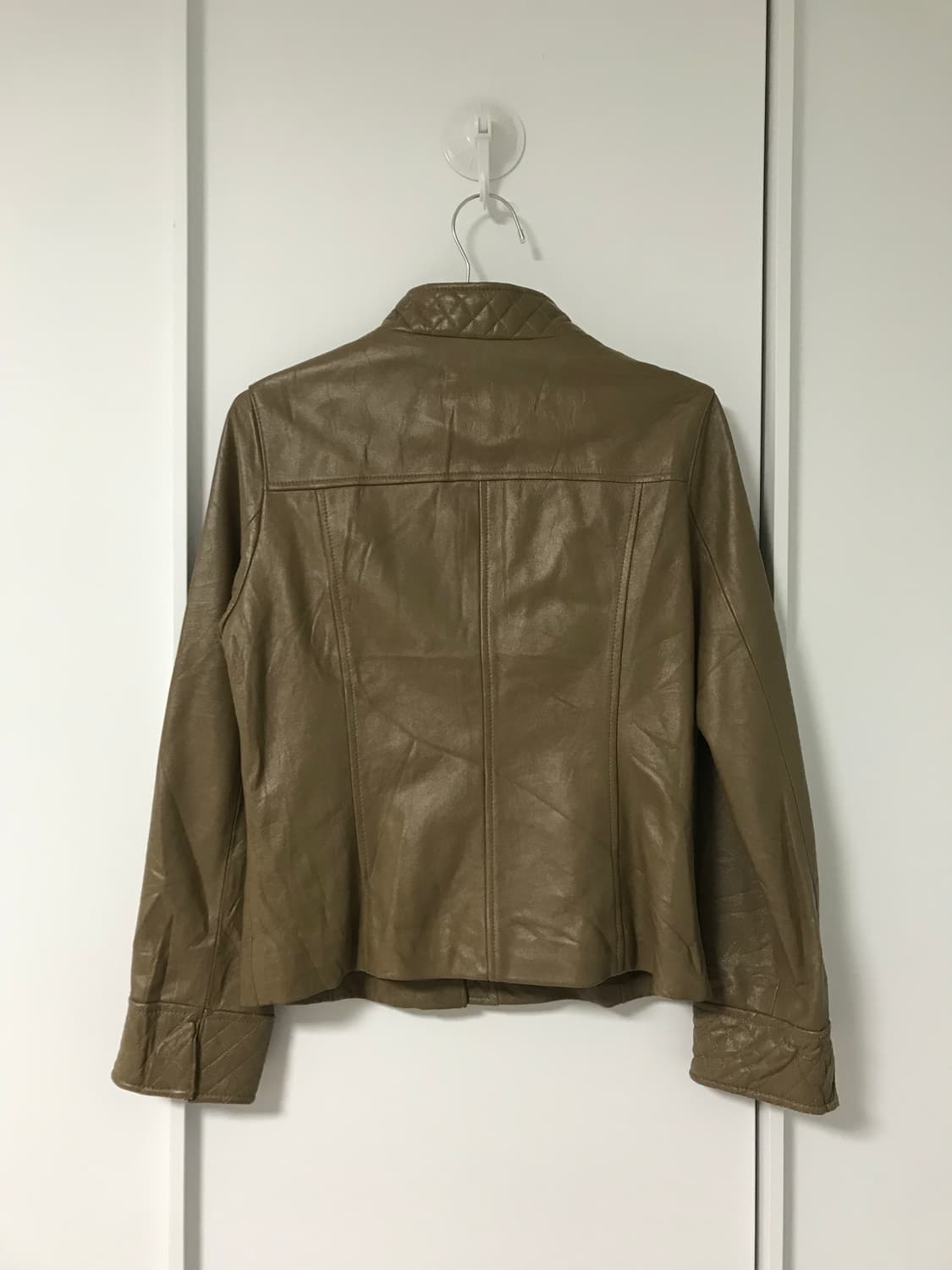 vintage zip-up leather jacket 상품이미지8