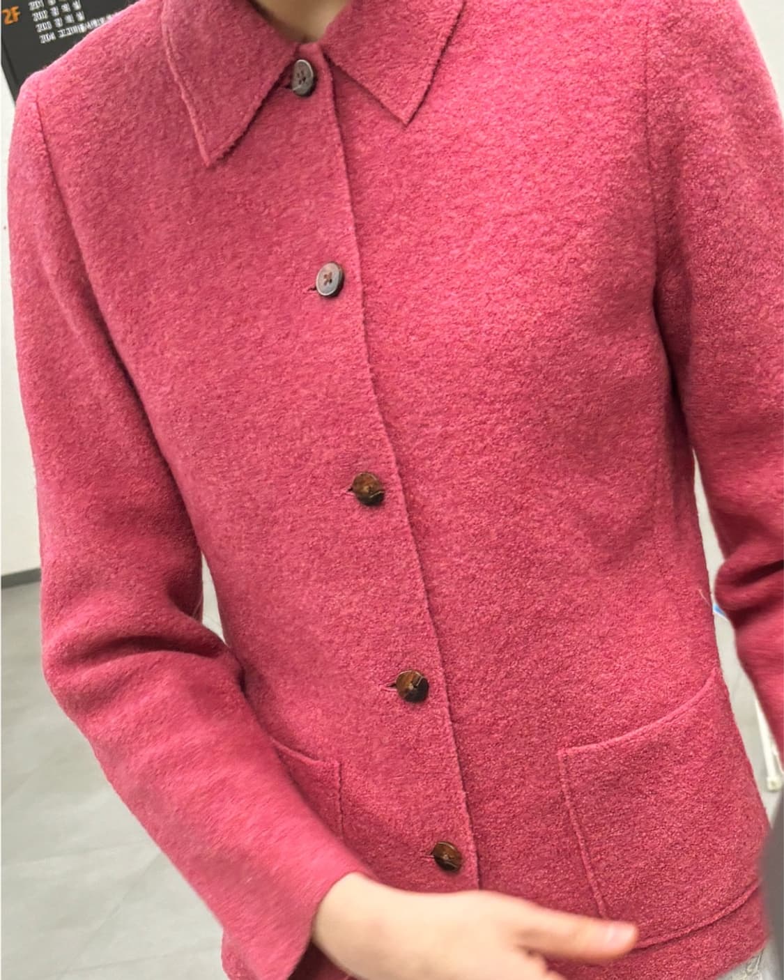 Pink Wool Jacket 핑크 울 자켓 상품이미지2