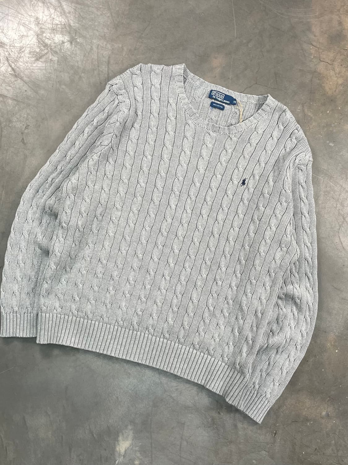 폴로 꽈배기 니트 상품이미지2