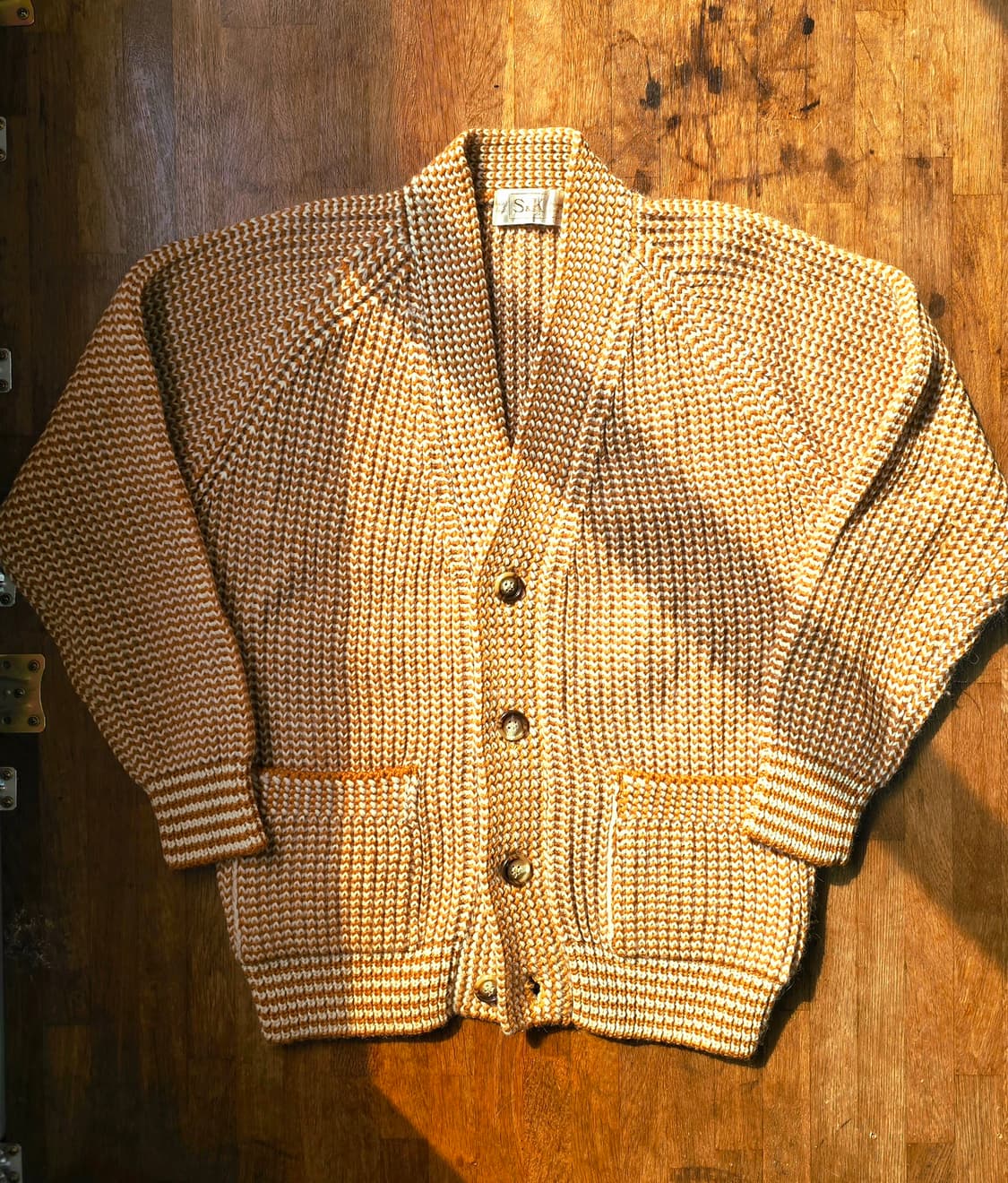 일본 빈티지 헤비 울 가디건 JAPAN 상품이미지1