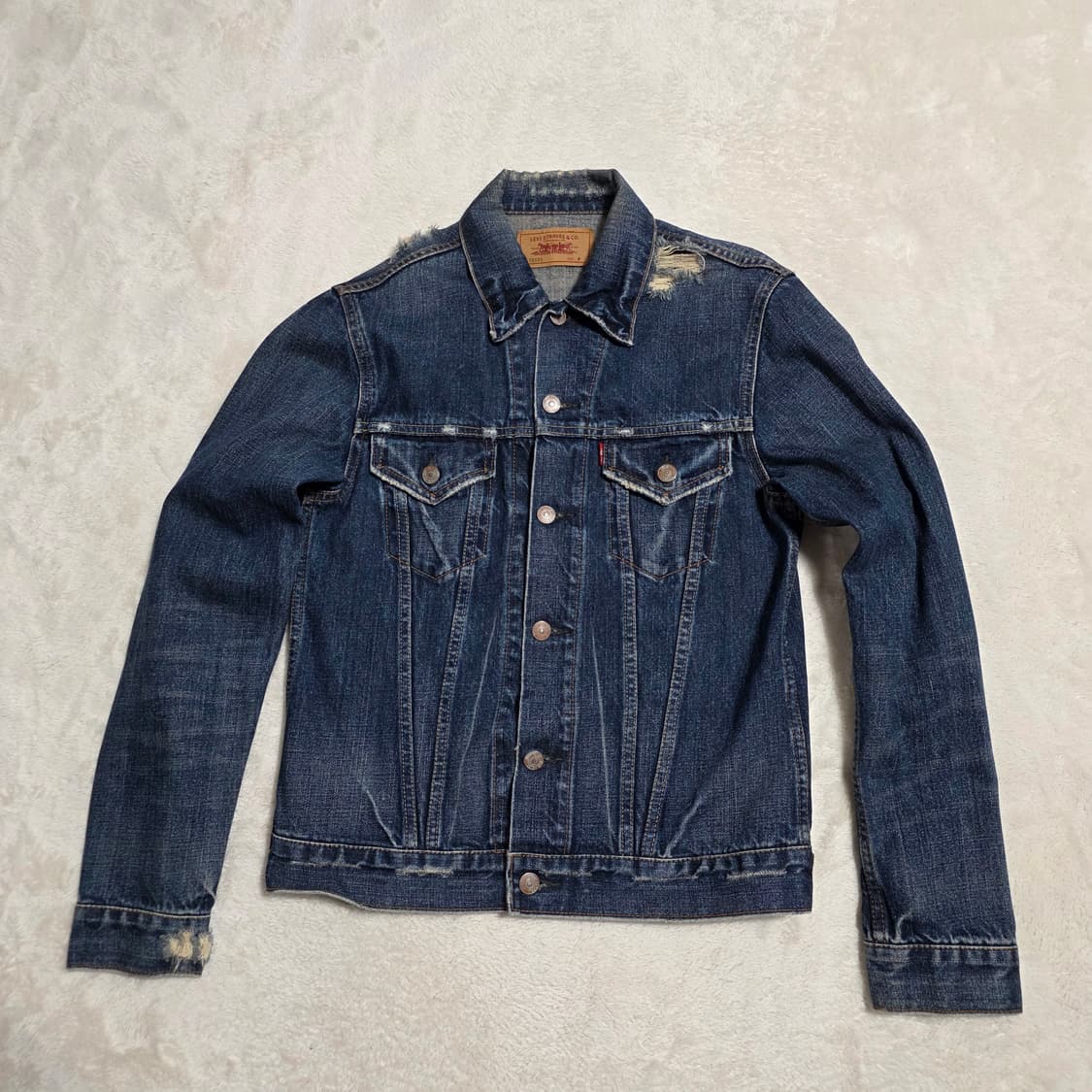 (M)리바이스 70505 일본 빈티지 데님 자켓 상품이미지1