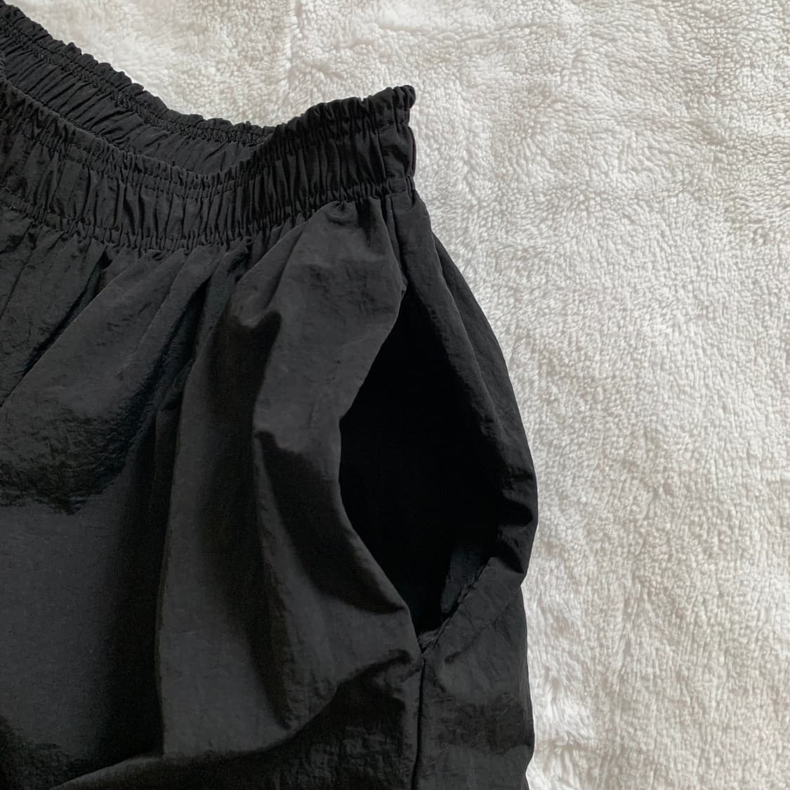바스락 나일론 카고 투웨이 와이드 조거 팬츠 상품이미지5