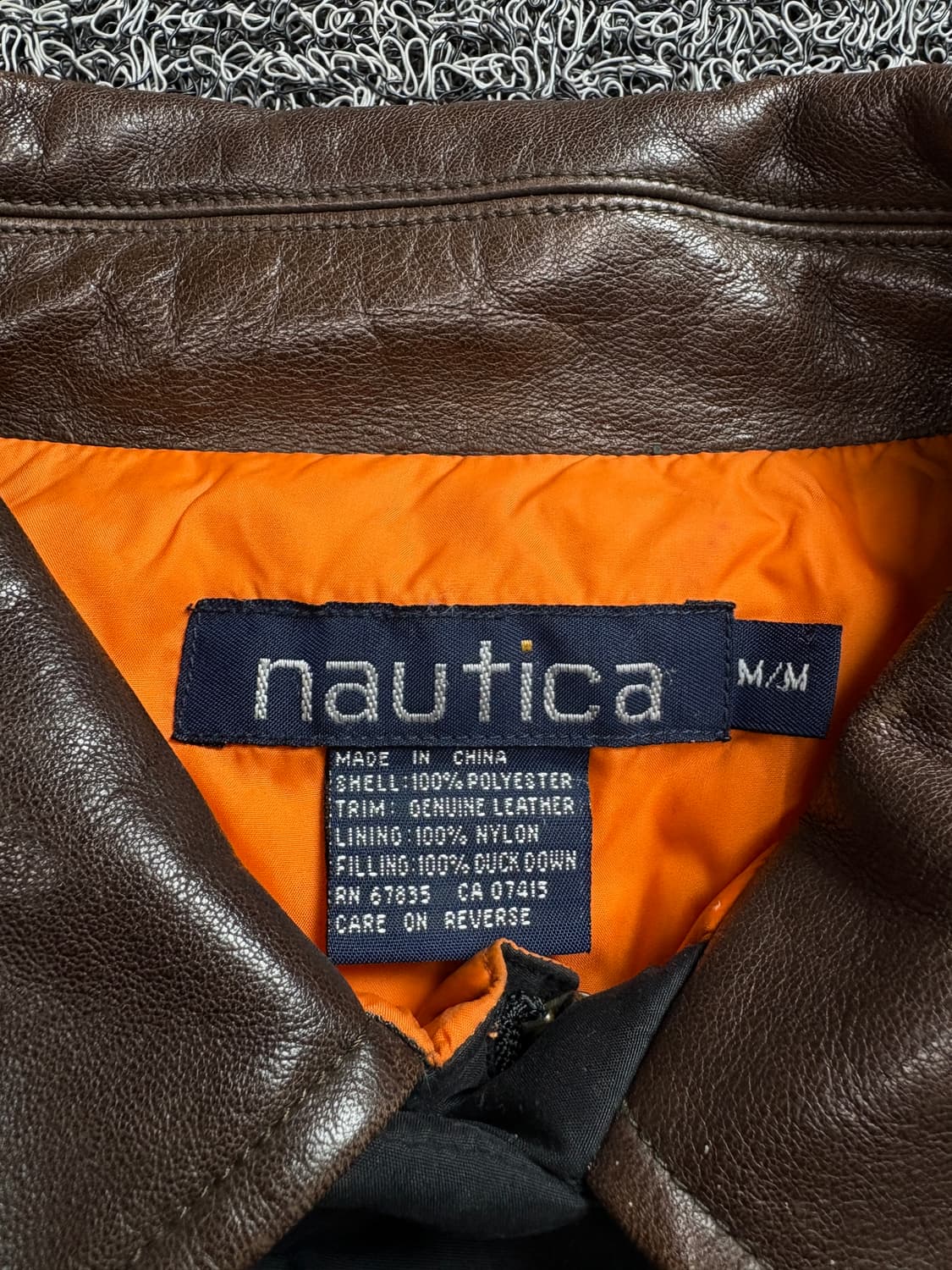 노티카 올드스쿨 레더 카라 다운 패딩 점퍼 2304 상품이미지3