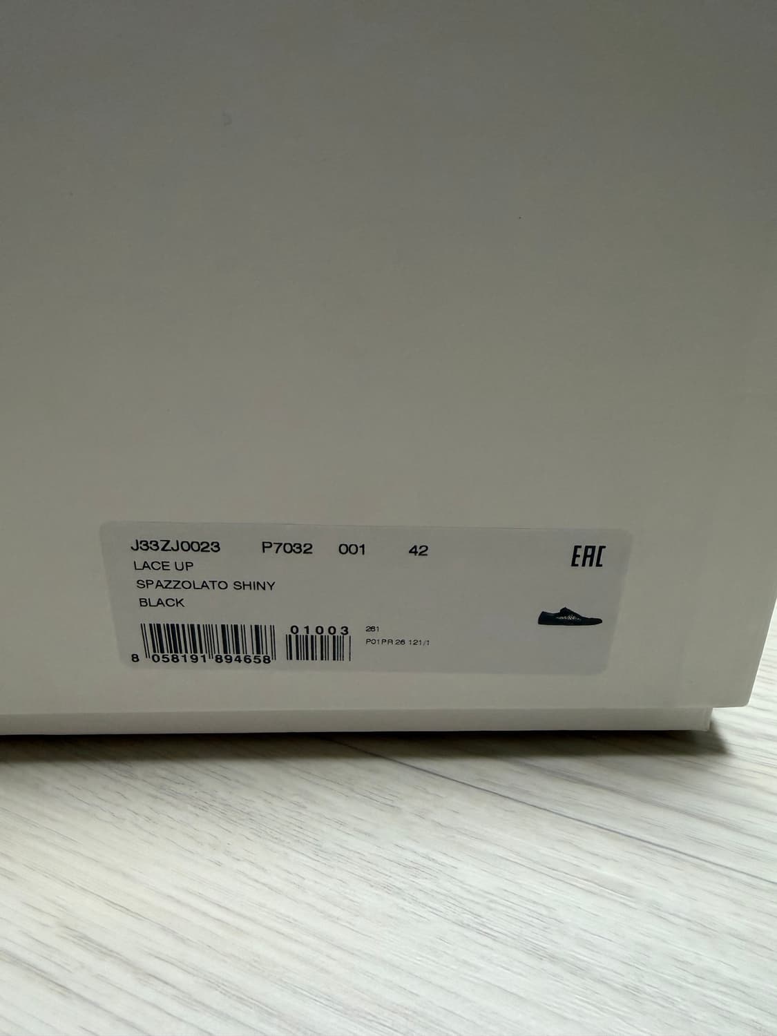 26ss Jil sander 질샌더 레이스업슈즈 블랙 42 상품이미지5