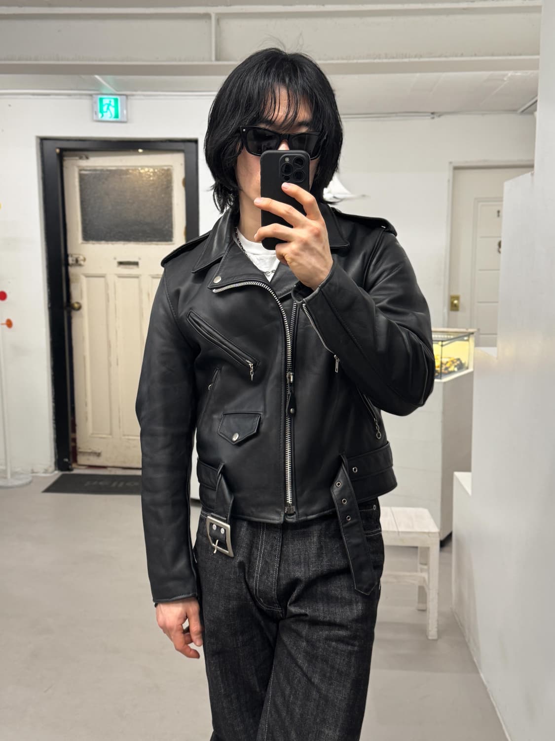 Schott 쇼트 퍼펙토 613 원스타 라이더 자켓 상품이미지7