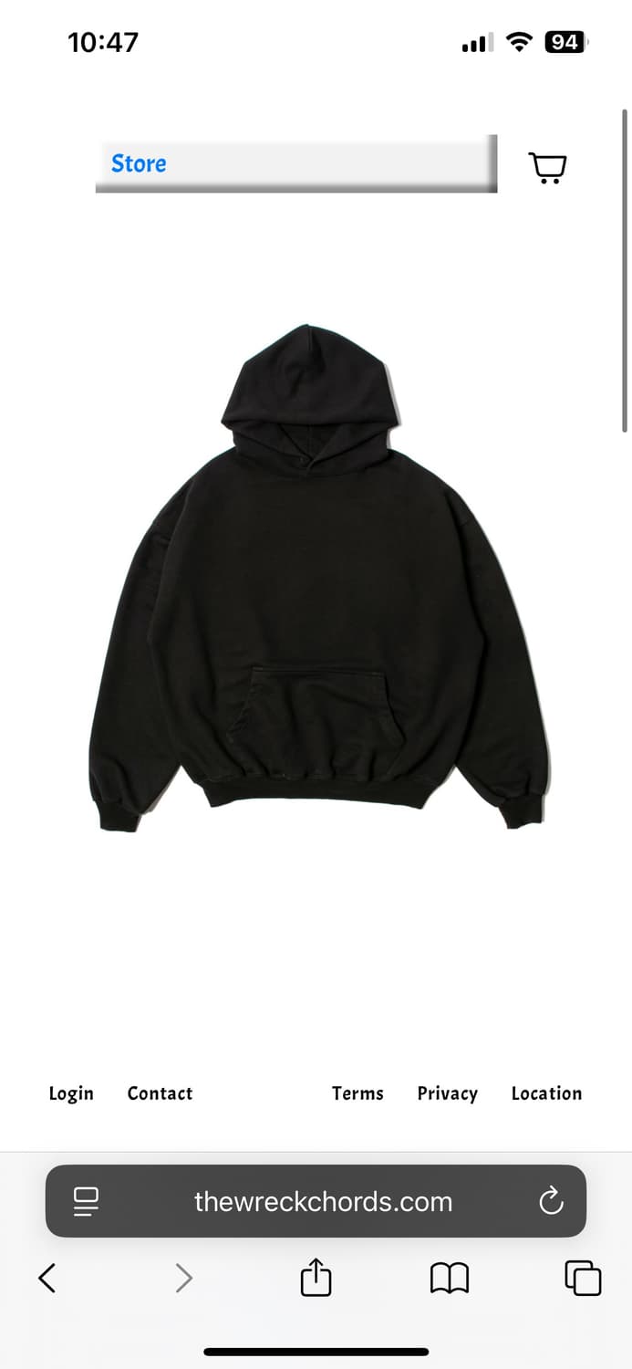 뤡코즈 후드 블랙 2사이즈 상품이미지1