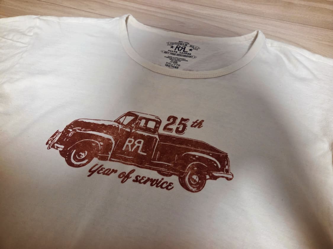 RRL 더블알엘 25주년 트럭 프린팅 반팔 티셔츠 XXL 상품이미지2