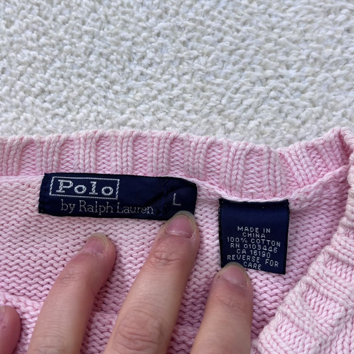 L 폴로랄프로렌 크루넥 니트 스웨터 0320E 상품이미지3