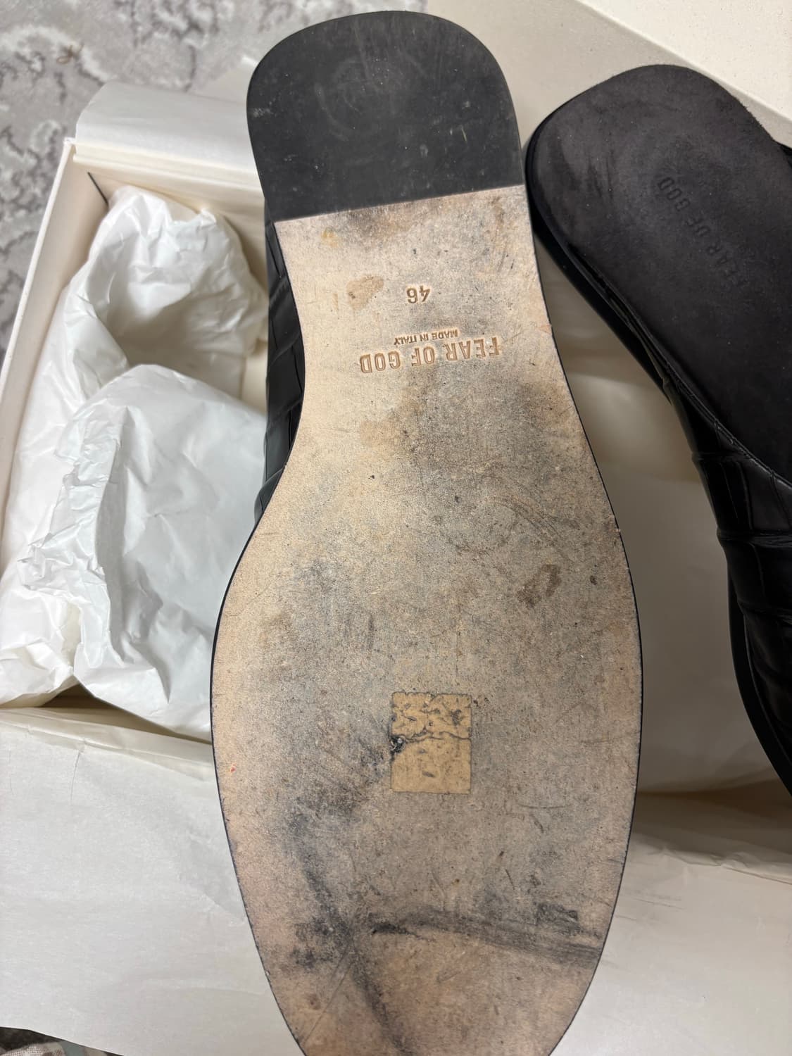 피어오브갓 크로코 레더 뮬 상품이미지4