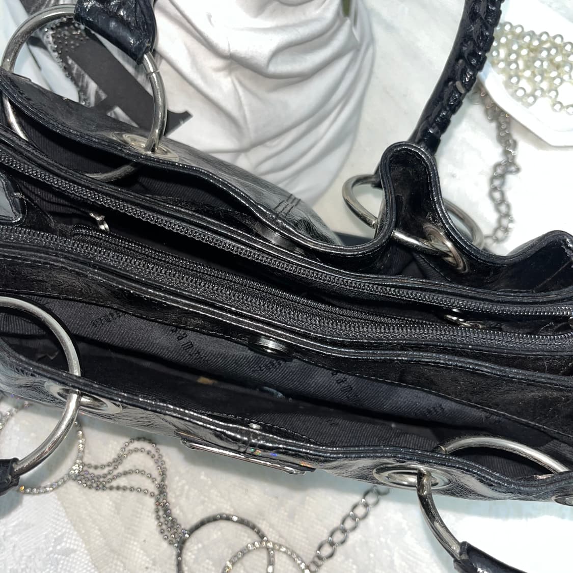 빈티지 블랙 숄더백 상품이미지6