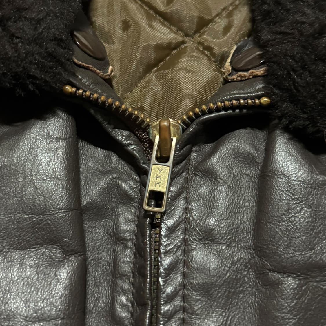 70s USA 시어스 G-1 타입 플라이트 레더 자켓 40 상품이미지4