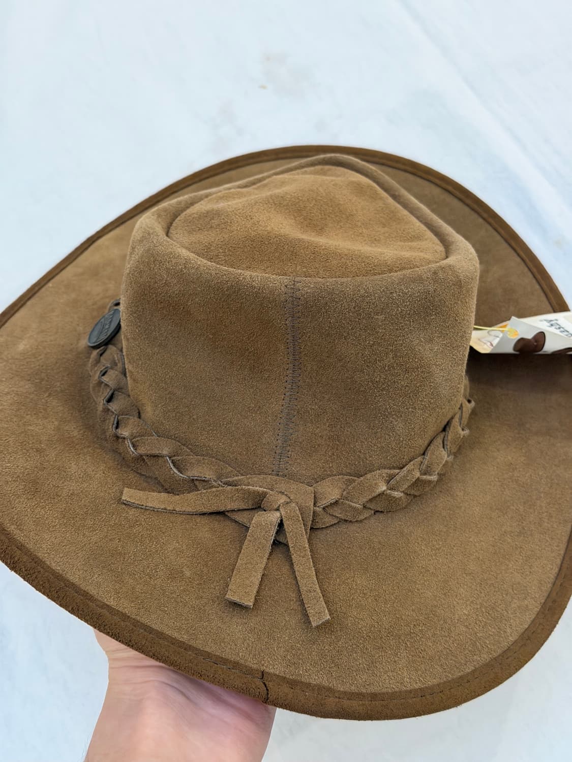 데드스탁) BARMAH 빈티지 카우보이 모자 스웨이드 페도라 상품이미지3