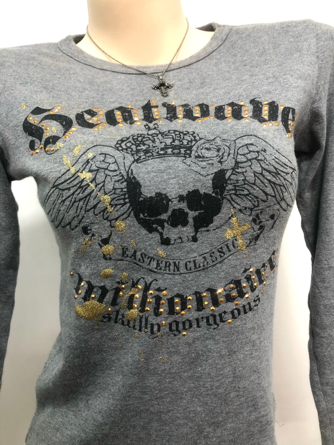 gray cubic punk graphic long sleeve 상품이미지4