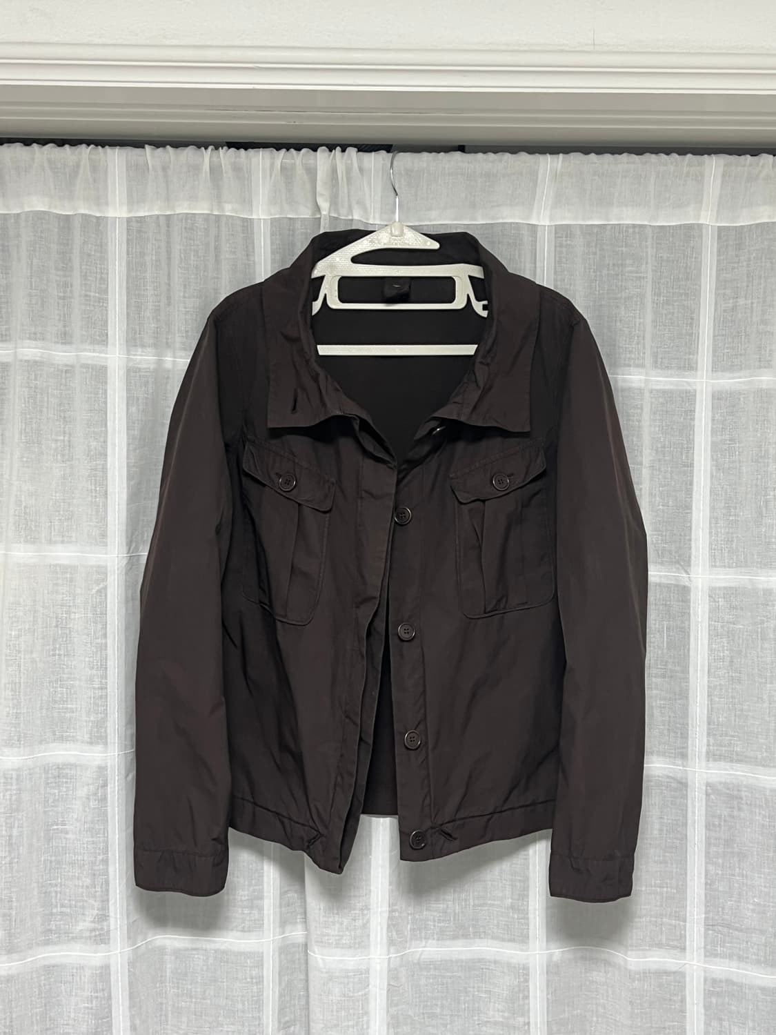 아스페시 하이넥 나일론 트러커 자켓 s 상품이미지1