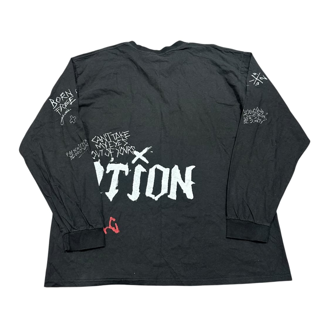 ✨ (만원 빈티지) 빈티지 Y2K 스트릿 블랙 롱슬리브 상품이미지2