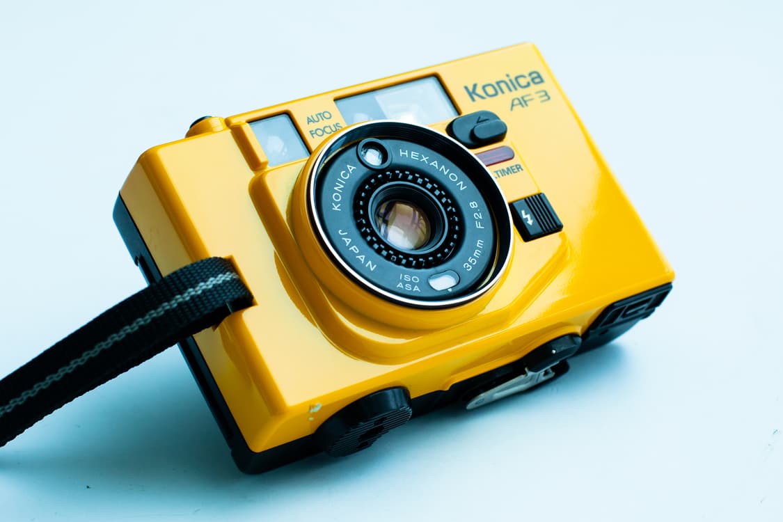 코니카 af3 옐로우 필름카메라 상품이미지7
