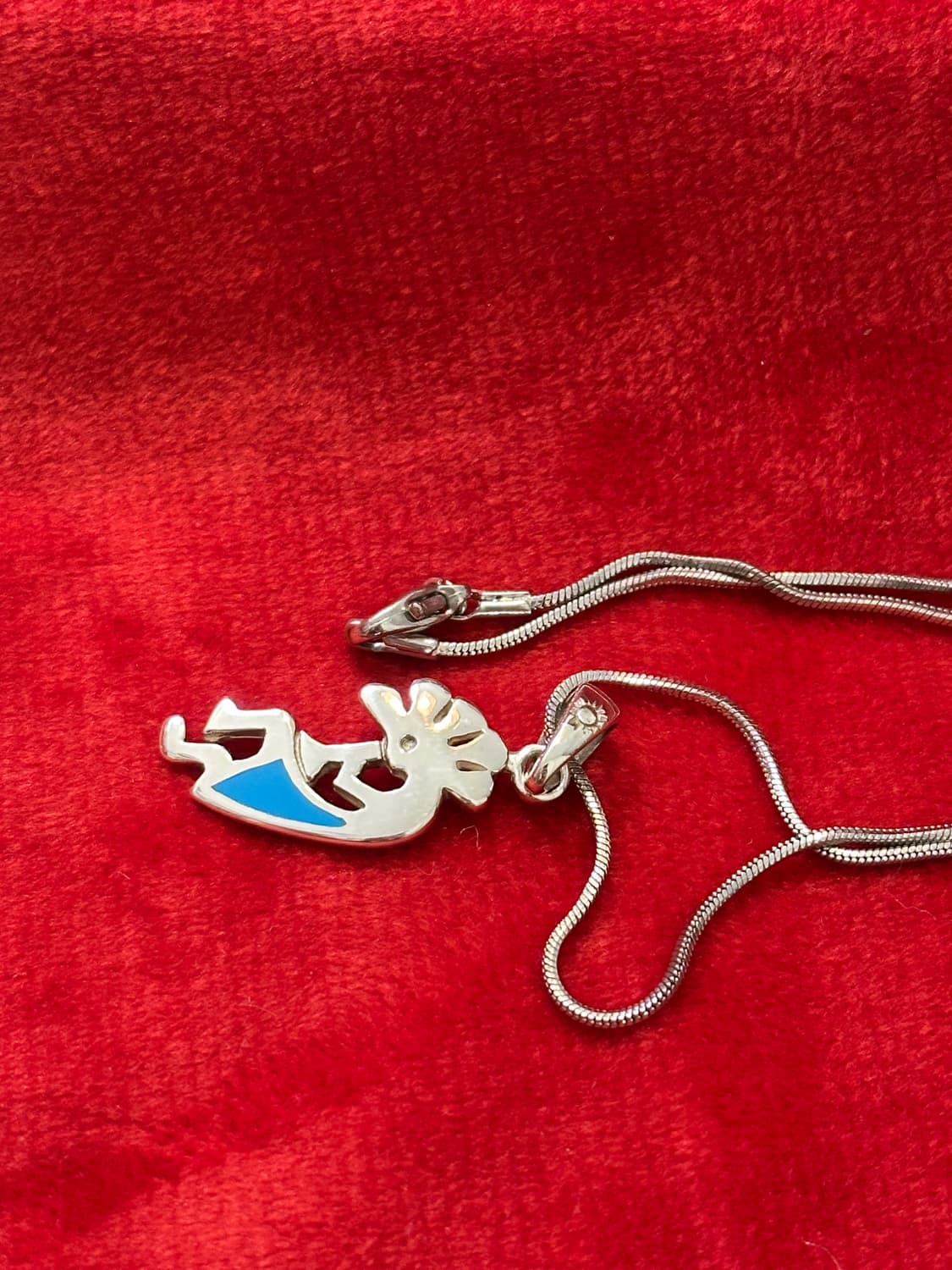 Kokopelli Turquoise Inlay Pendant Neckla 상품이미지3