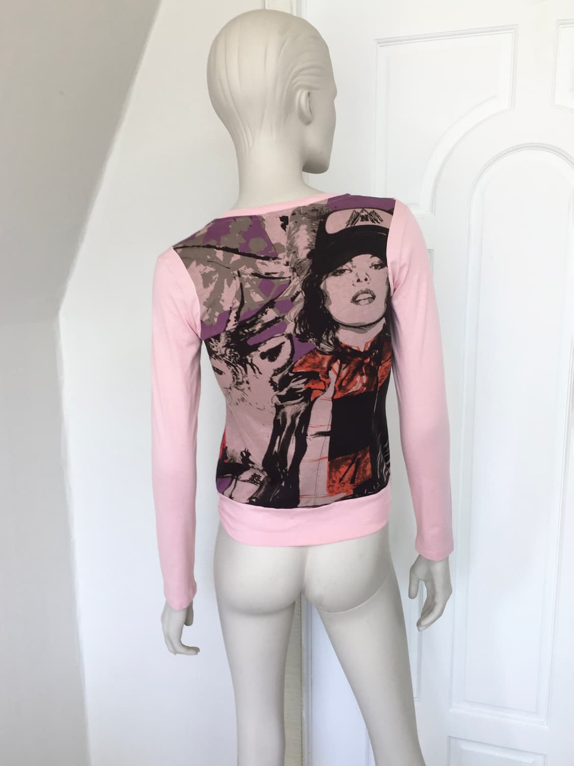 Spain Designer Slim pink top 상품이미지5