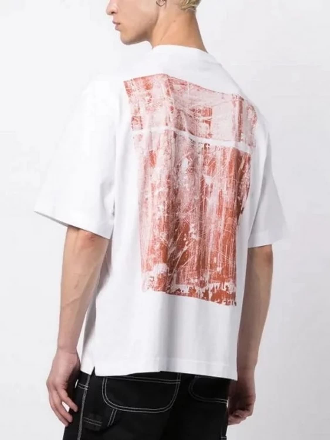 정품 M) 오프화이트 스프레이 애로우 로고 티셔츠 100~105 상품이미지5