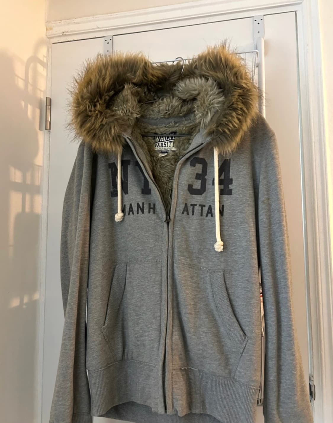 후아유 빈티지 갸루 Y2K 그레이 울프죠 S 상품이미지3