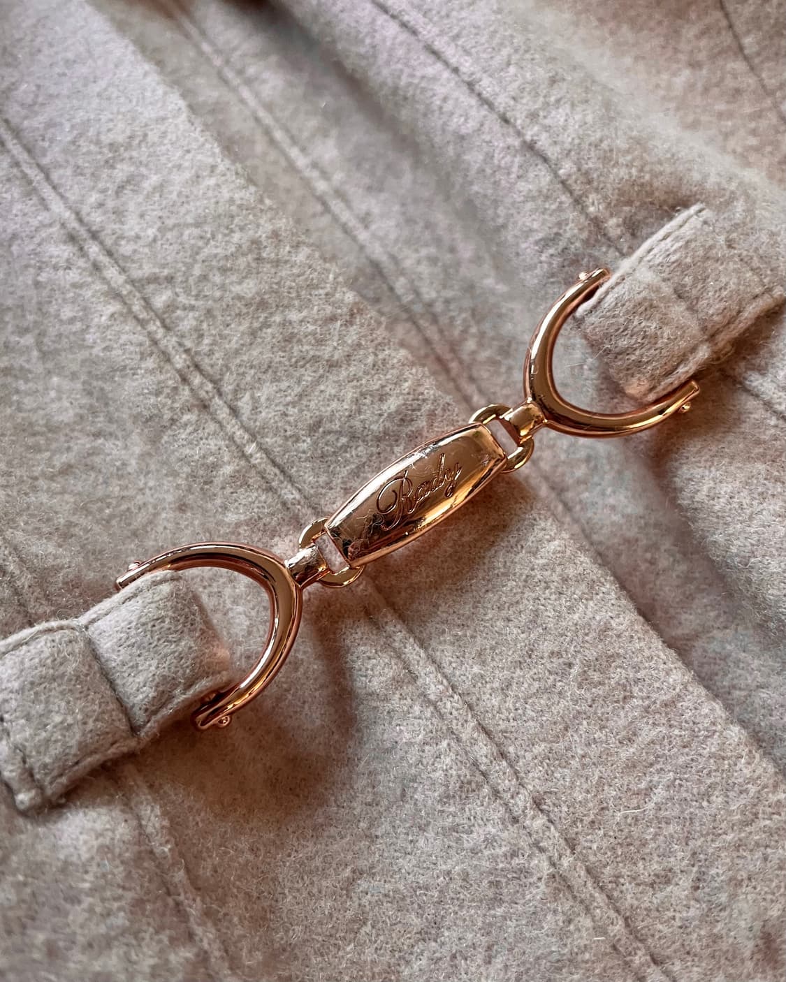 Rady レディ Pink Fur Hood Buckle Wool coat 상품이미지8