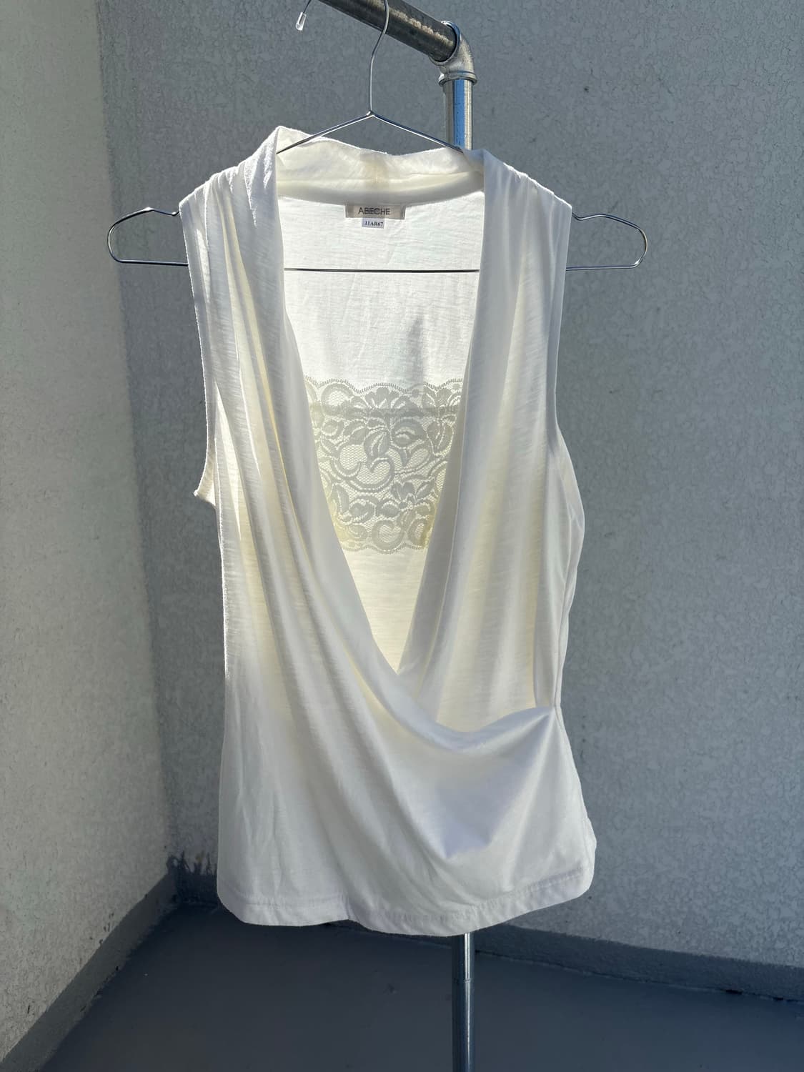 49 draped lace layered top 상품이미지1