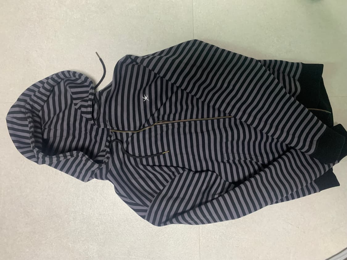 더콜디스트모먼트 후드집업 TCM stripe hooded zip-up  상품이미지2