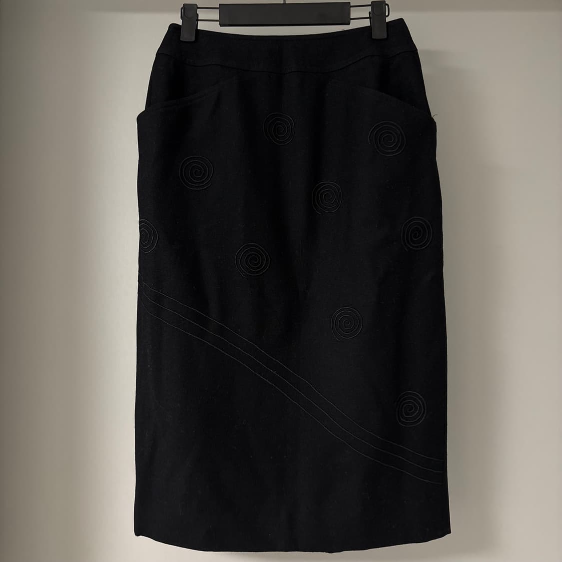 Italy pure wool skirt black 상품이미지1
