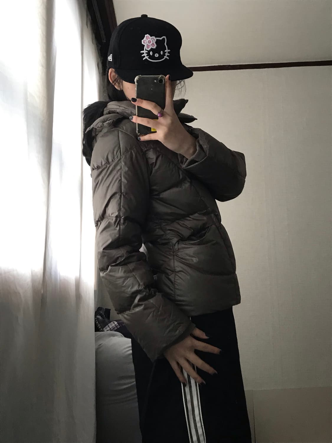 나이키 브라운 후드 패딩 상품이미지3