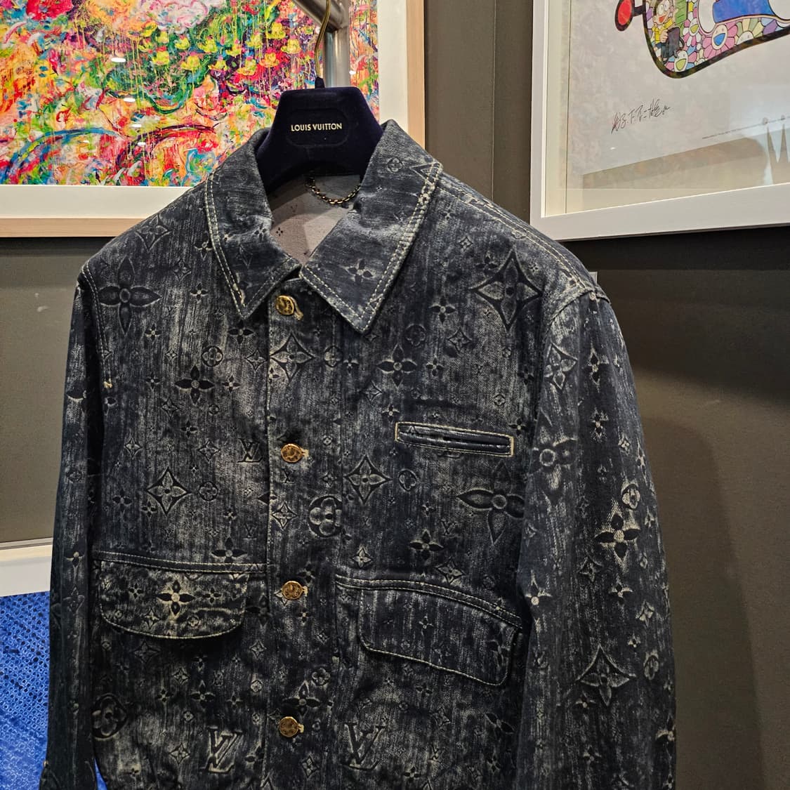 루이비통 모노그램 테일러드 금장 데님자켓 상품이미지2