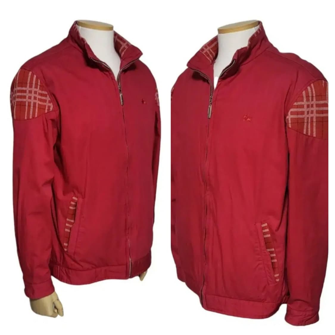 (L) 버버리런던 체크 디테일 블루종자켓 버버리자켓 상품이미지4