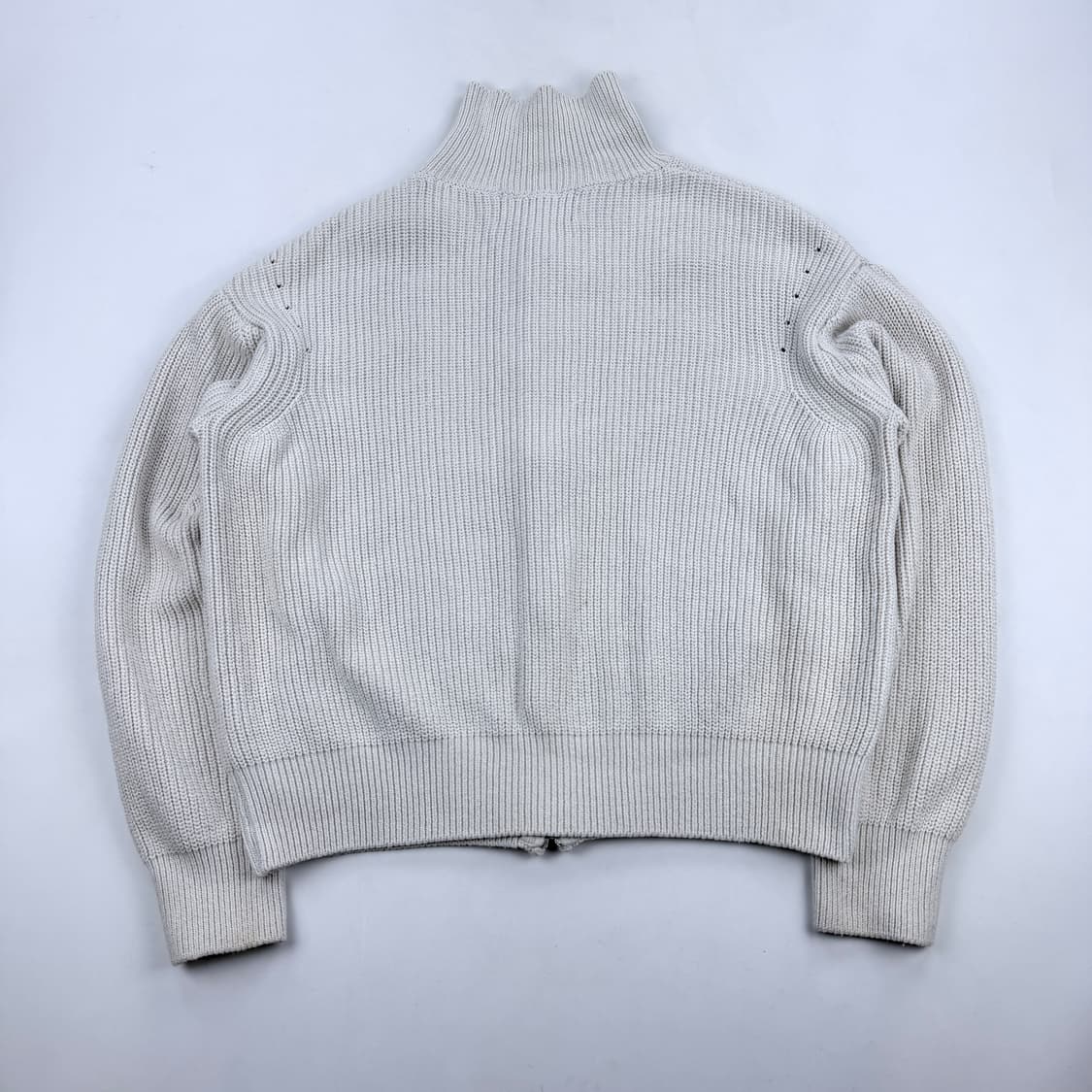 토니웩 오버사이즈 투웨이 니트집업 내추럴 크림 상품이미지5