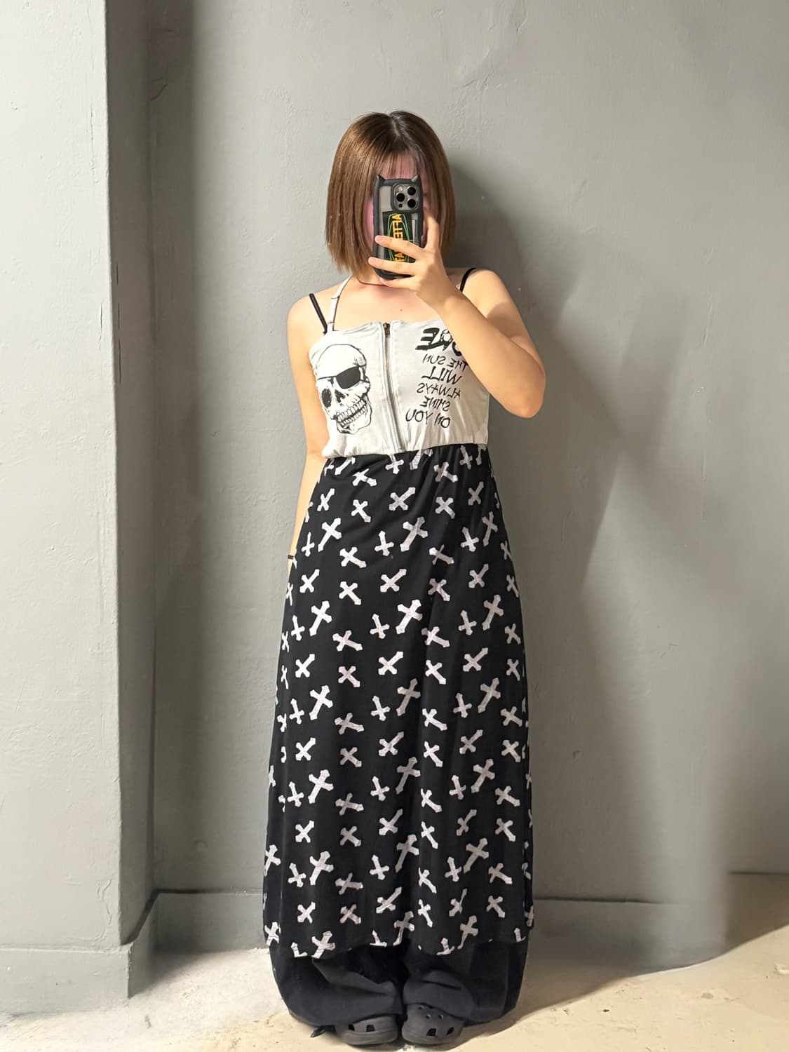 skull & cross printing one-piece 상품이미지1