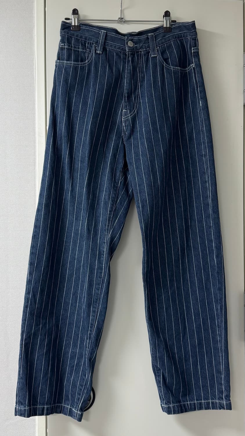 칼하트 WIP 올리언 스트라이프 팬츠 블루 상품이미지1