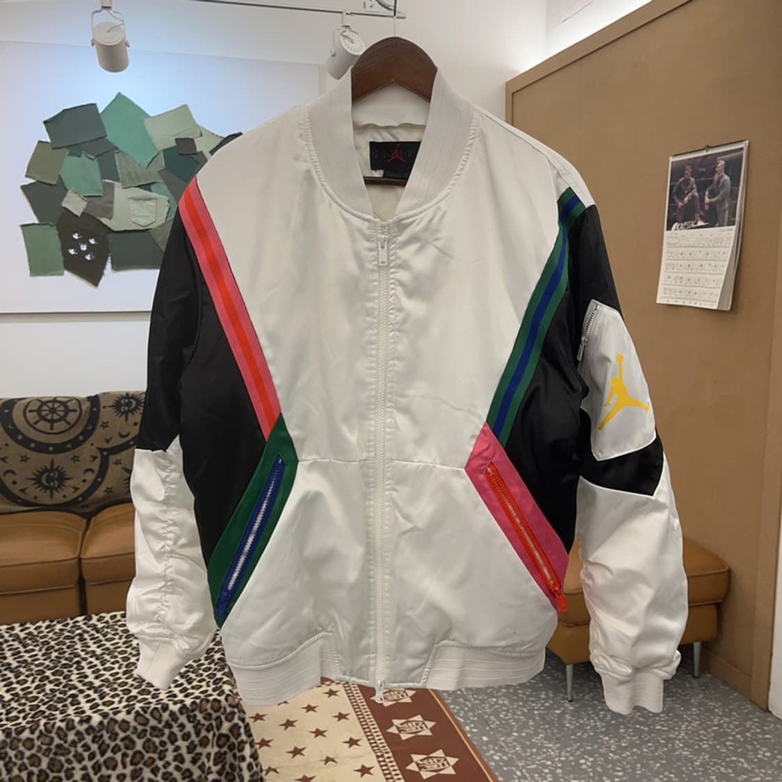 나이키 조던 레트로 윙스 MA-1 봄버 바람막이 자켓 M C08800 상품이미지3