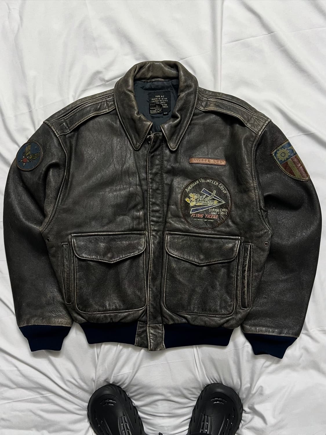 아비렉스 A-2 가죽자켓 상품이미지1