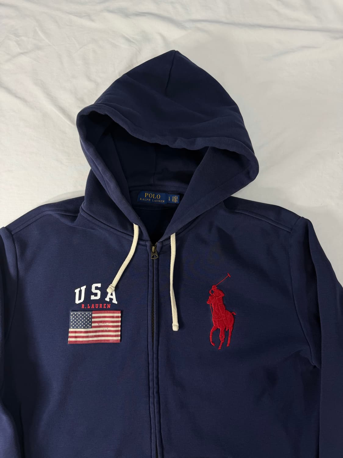 폴로 랄프로렌 빅포니 성조기 후드집업  상품이미지2